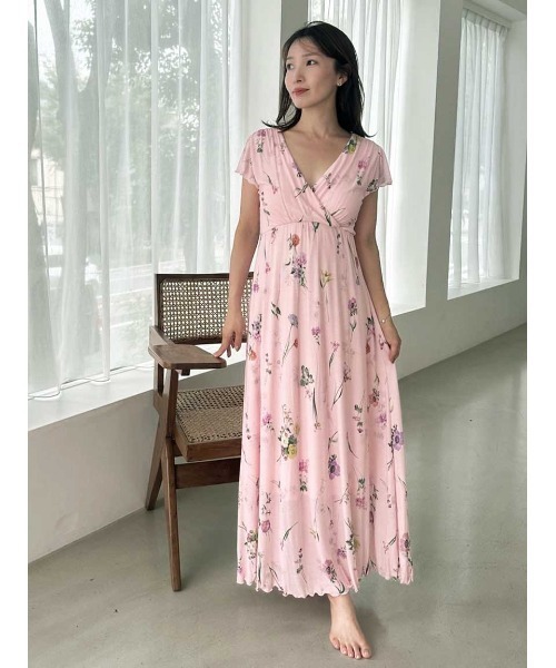 接触冷感】カットカシュクールワンピース（ルームワンピース）｜SNIDEL