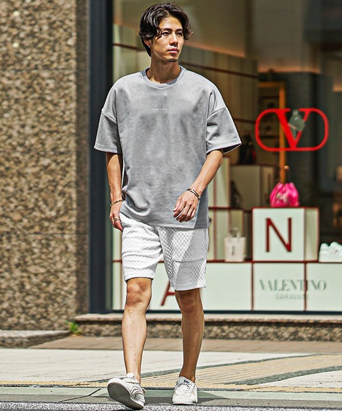SOMEDIFF(サムディフ)の「リラックスハーフパンツ メンズ ショートパンツ 半ズボン ショーツ 春服(その他パンツ・メンズ・ホワイト/ブラック・XL/L/M)」の6枚目の写真