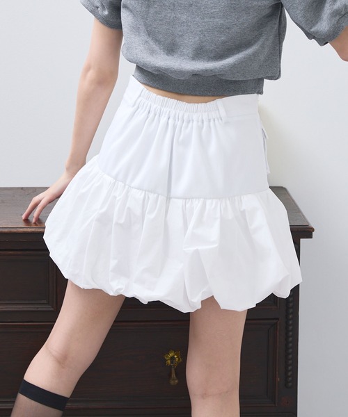 立体ポケット異素材バルーンミニスカート（スカート）｜RGRG（リグリグ