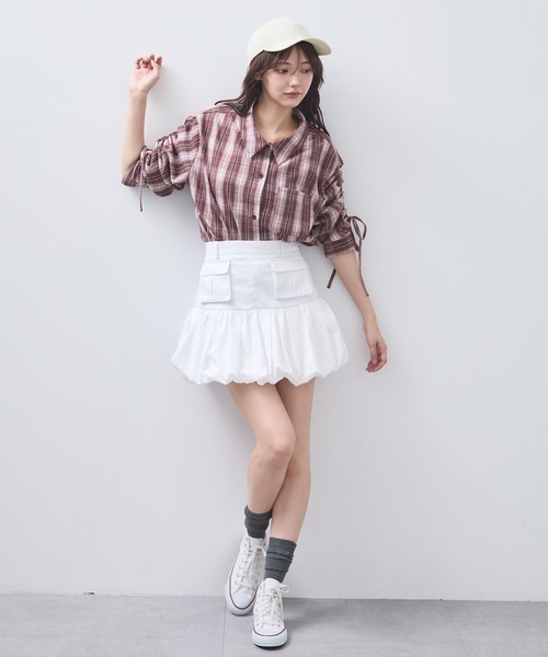 PINUE バルーンポケットミニスカート バルーンポケットミニスカート（IVORY） - PINUE