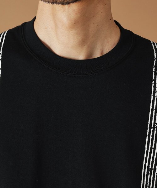 40ct&525(フォーティーカラッツアンドゴーニーゴ)の「サスペンダートロンプロイユ半袖Tシャツ(Tシャツ/カットソー・メンズ・ブラック/ホワイト・02/03/04)」の7枚目の写真