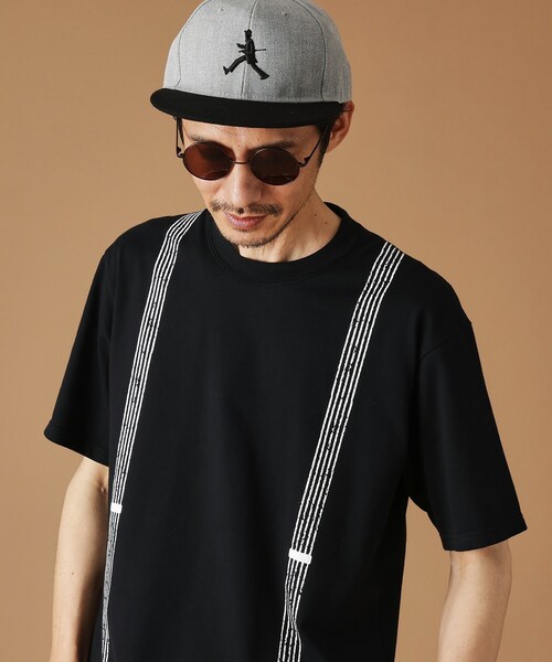 サスペンダートロンプロイユ半袖Tシャツ（Tシャツ/カットソー