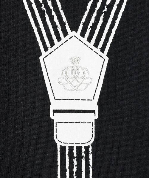 40ct&525(フォーティーカラッツアンドゴーニーゴ)の「サスペンダートロンプロイユ半袖Tシャツ(Tシャツ/カットソー・メンズ・ブラック/ホワイト・02/03/04)」の17枚目の写真