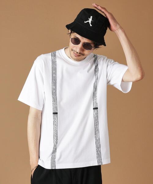 サスペンダートロンプロイユ半袖Tシャツ（Tシャツ/カットソー