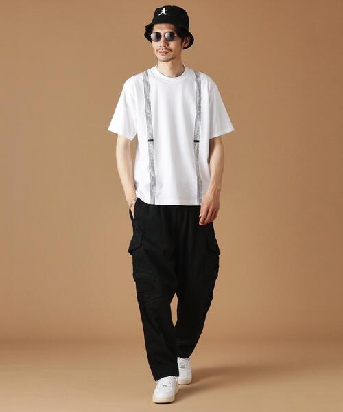 サスペンダートロンプロイユ半袖Tシャツ（Tシャツ/カットソー
