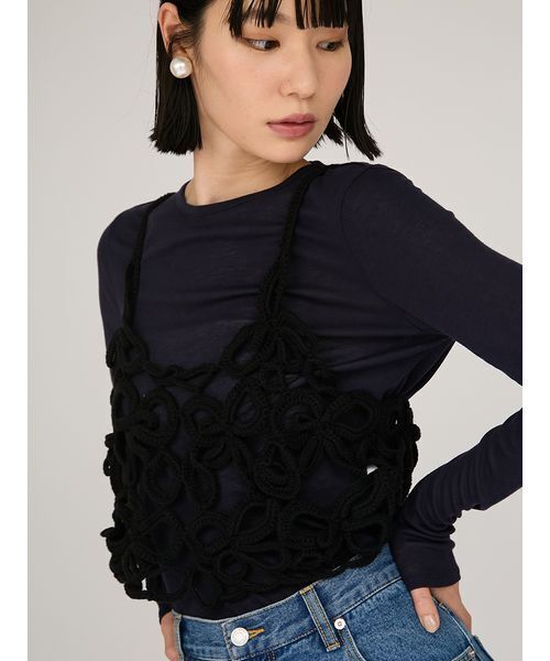 かぎ針ハンドニットビスチェ（その他トップス）｜emmi（エミ）の