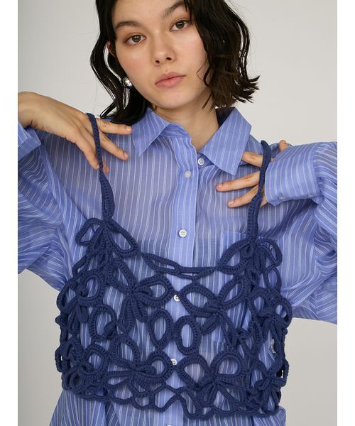 emmi かぎ針ハンドニットビスチェ emmi｜かぎ針ハンドニットビスチェ | Rakuten Fashion(楽天