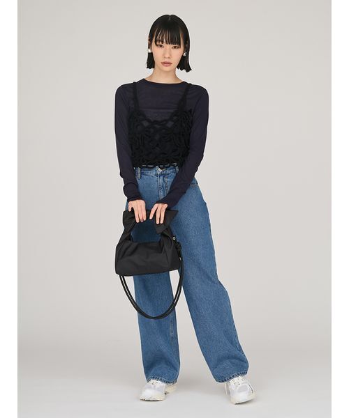 emmi ビスチェ エミ emmi かぎ針ハンドニットビスチェ （OWHT） -ファッション通販