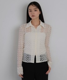 セール】Geeong|ジーオンのシャツ/ブラウス(ホワイト/白色系・長袖 セール】Geeong|ジーオンのシャツ/ブラウス(ホワイト/白色系・長袖