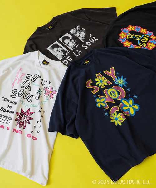 JOURNAL STANDARD relume（ジャーナルスタンダード　レリューム）の「De La Soul / デ・ラ・ソウル 別注 プリントTシャツ（Tシャツ/カットソー・メンズ・ブラック/ホワイト系その他/ネイビー/ブラックミックス・MEDIUM/LARGE）」の6枚目の写真