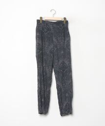 未使用に近い KENZO ラップパンツ 巻きパンツ ペイズリー柄 麻混 希少 FRONT STREET 8】刺繍とワッペン付きカーゴパンツ 30280/L