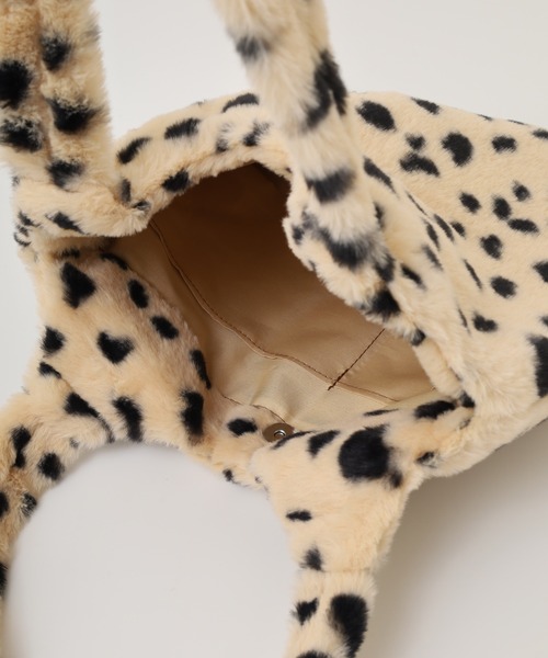 ダルメシアン セール】ダルメシアン柄フェイクファートートバッグ（トート