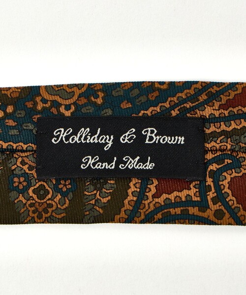HOLLIDAY＆BROWN＞ビッグ ペイズリー ネクタイ（ネクタイ）｜Holliday