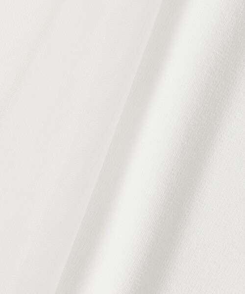 allureville(アルアバイル)の「チュールスリーブプルオーバー(ニット/セーター・レディース・ブラック/オフホワイト・2)」の4枚目の写真