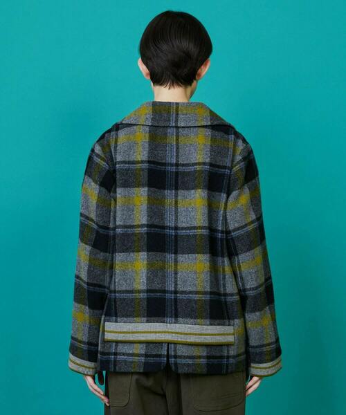 FRAPBOIS（フラボア）の「ライトピーコート（ピーコート・レディース・ネイビー/グレー・1/2）」の3枚目の写真