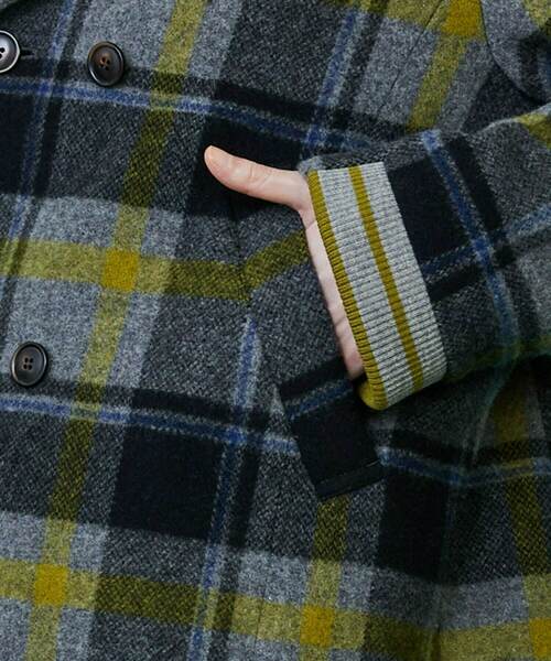 FRAPBOIS（フラボア）の「ライトピーコート（ピーコート・レディース・ネイビー/グレー・1/2）」の5枚目の写真