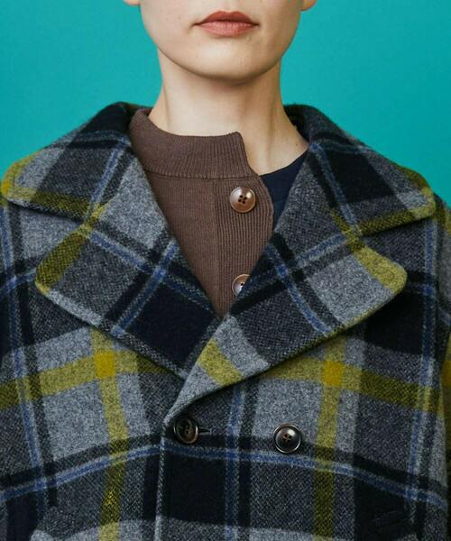 FRAPBOIS（フラボア）の「ライトピーコート（ピーコート・レディース・ネイビー/グレー・1/2）」の6枚目の写真