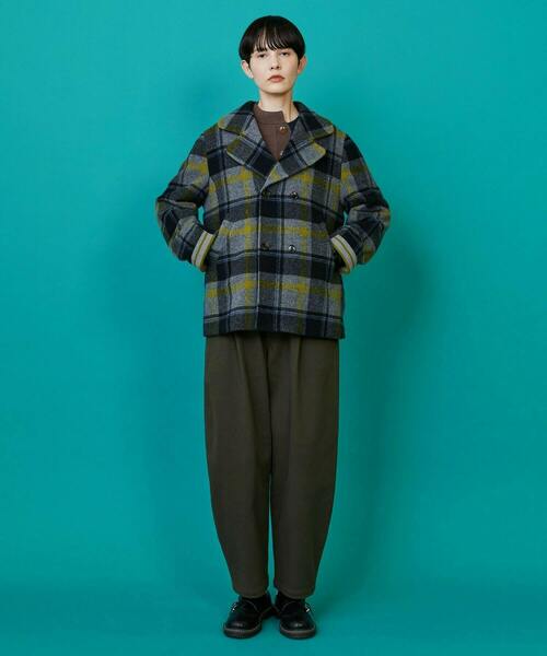 FRAPBOIS（フラボア）の「ライトピーコート（ピーコート・レディース・ネイビー/グレー・1/2）」の11枚目の写真