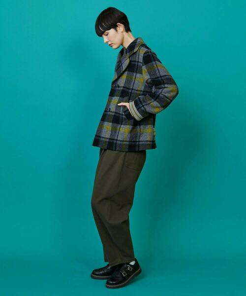 FRAPBOIS（フラボア）の「ライトピーコート（ピーコート・レディース・ネイビー/グレー・1/2）」の14枚目の写真