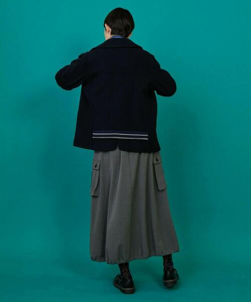 FRAPBOIS（フラボア）の「ライトピーコート（ピーコート・レディース・ネイビー/グレー・1/2）」の19枚目の写真