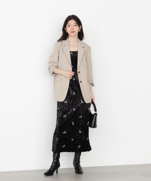 PROPORTION BODY DRESSING（プロポーションボディドレッシング）の「オーバーテーラージャケット / 1215250800（テーラードジャケット・レディース・ベージュ/グレー・SMALL/MEDIUM）」の7枚目の写真