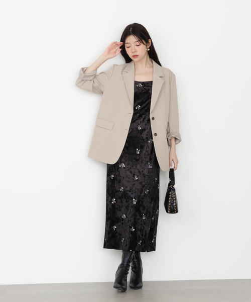 PROPORTION BODY DRESSING（プロポーションボディドレッシング）の「オーバーテーラージャケット / 1215250800（テーラードジャケット・レディース・ベージュ/グレー・SMALL/MEDIUM）」の11枚目の写真