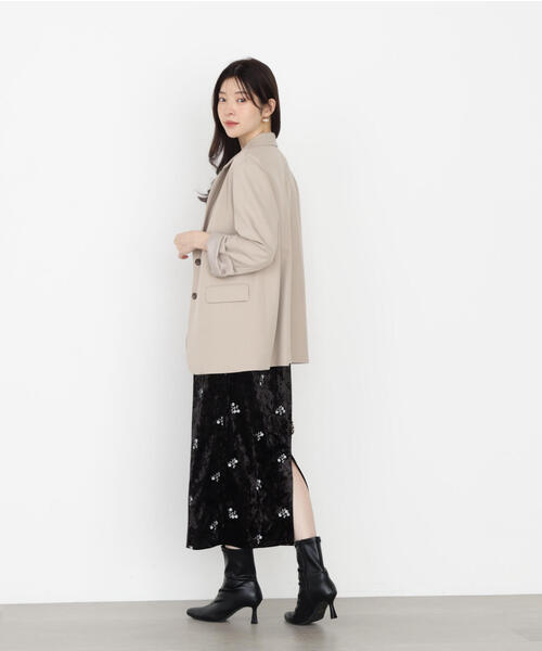 PROPORTION BODY DRESSING（プロポーションボディドレッシング）の「オーバーテーラージャケット / 1215250800（テーラードジャケット・レディース・ベージュ/グレー・SMALL/MEDIUM）」の12枚目の写真