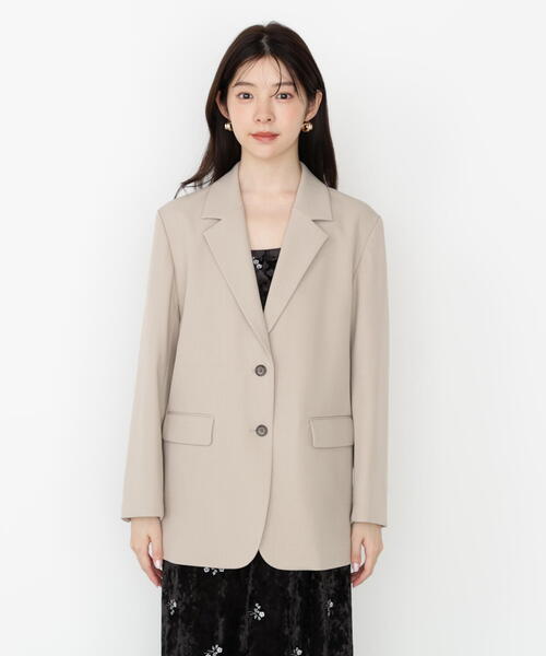 PROPORTION BODY DRESSING（プロポーションボディドレッシング）の「オーバーテーラージャケット / 1215250800（テーラードジャケット・レディース・ベージュ/グレー・SMALL/MEDIUM）」の15枚目の写真