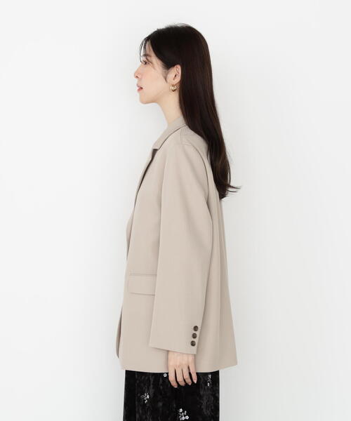 PROPORTION BODY DRESSING（プロポーションボディドレッシング）の「オーバーテーラージャケット / 1215250800（テーラードジャケット・レディース・ベージュ/グレー・SMALL/MEDIUM）」の16枚目の写真