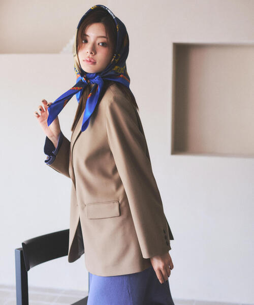 PROPORTION BODY DRESSING（プロポーションボディドレッシング）の「オーバーテーラージャケット / 1215250800（テーラードジャケット・レディース・ベージュ/グレー・SMALL/MEDIUM）」の22枚目の写真