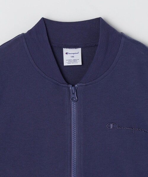 Champion（チャンピオン）の「Champion: ワンポイント ロゴ スウェット ジップ ブルゾン<KIDS>（ブルゾン・キッズ・ダークグレー/ロイヤルブルー/ナチュラル・130/140/110/150）」の5枚目の写真