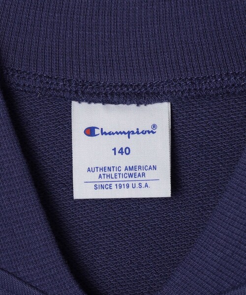 Champion（チャンピオン）の「Champion: ワンポイント ロゴ スウェット ジップ ブルゾン<KIDS>（ブルゾン・キッズ・ダークグレー/ロイヤルブルー/ナチュラル・130/140/110/150）」の6枚目の写真