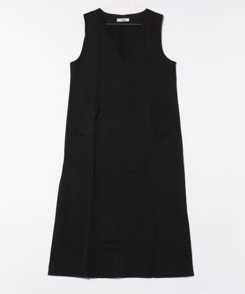 L LABEL(エルラベル)の「Vネックマキシワンピース/ジャンスカ(ワンピース・レディース・ブラウン/グレー/ブラック/ベージュ/アイボリー・S-M/M-L)」の15枚目の写真