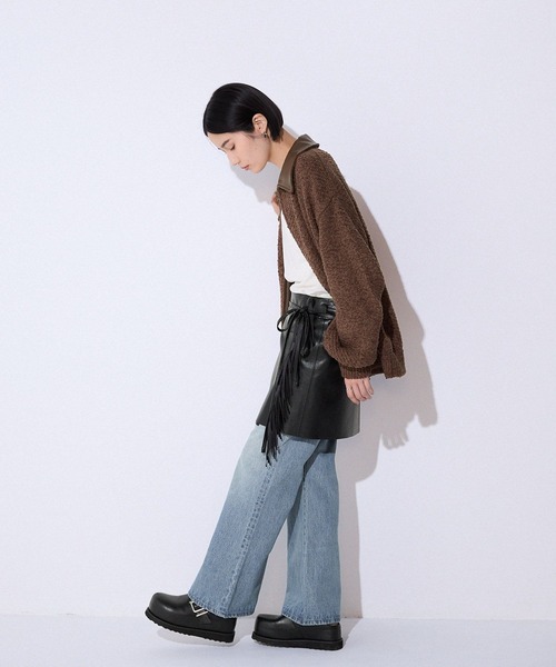 JEANASIS（ジーナシス）の「フリンジツキマキベルト/591524（ベルト・レディース・ブラック/グレー・FREE）」の18枚目の写真