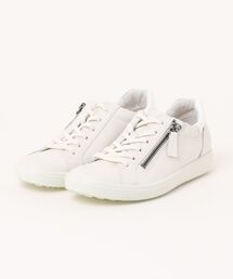 ECCO ホワイト スニーカー ECCO STREET ACE WOMENS ウィメンズ レザースニーカー | ホワイト
