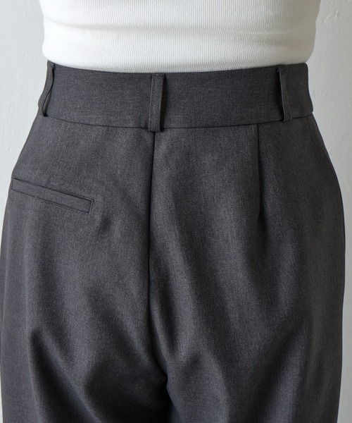 COLONY 2139（コロニートゥーワンスリーナイン）の「ウールライクタックワイドパンツ（スラックス・レディース・チャコールグレー/ブラウン/ブラック・SMALL/MEDIUM）」の10枚目の写真