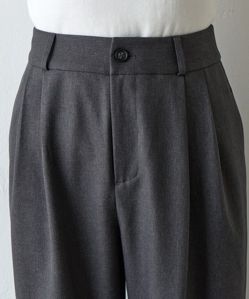 COLONY 2139（コロニートゥーワンスリーナイン）の「ウールライクタックワイドパンツ（スラックス・レディース・チャコールグレー/ブラウン/ブラック・SMALL/MEDIUM）」の7枚目の写真