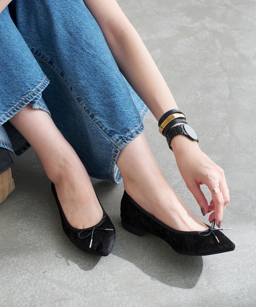 セール】《追加》ポインテッドギャザーバレエ（バレエシューズ）｜LE