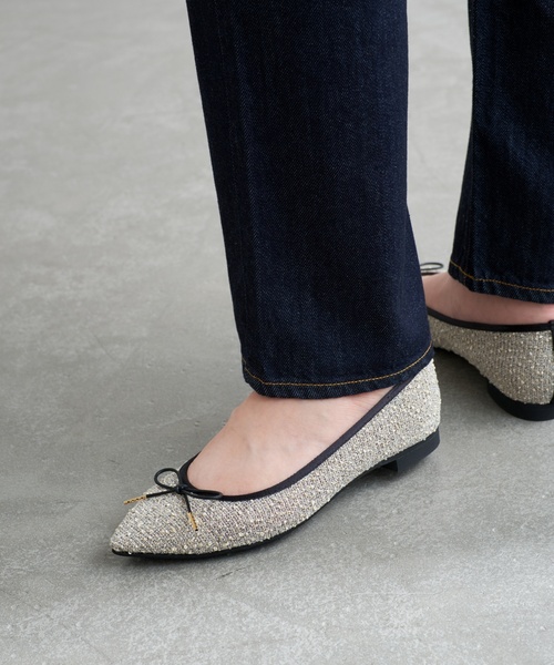 LE TALON ポインテッドギャザーネットバレエ LE TALON｜ポインテッドギャザーネットバレエ | Rakuten Fashion