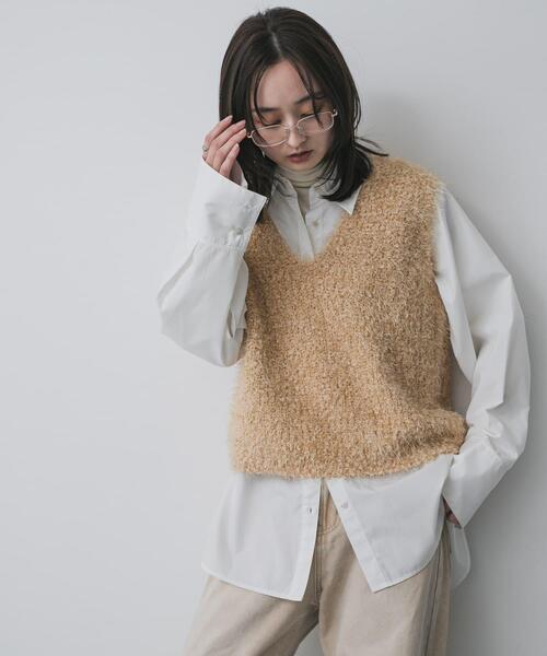 セール】モールフェザーニットベスト（ベスト）｜SENSE OF PLACE by