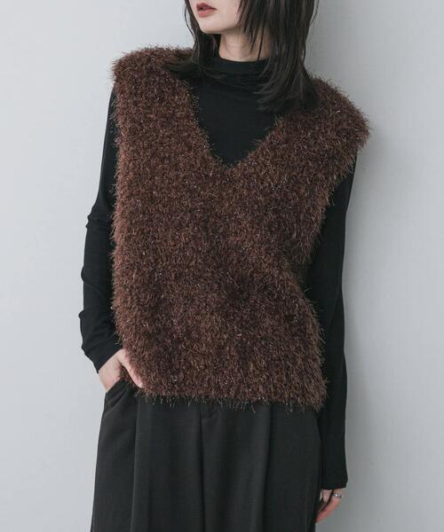 セール】モールフェザーニットベスト（ベスト）｜SENSE OF PLACE by