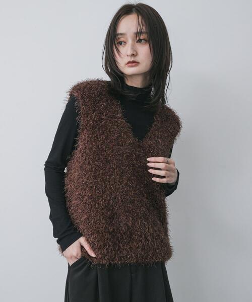 セール】モールフェザーニットベスト（ベスト）｜SENSE OF PLACE by