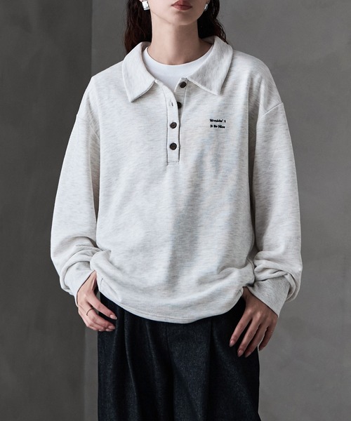 etoll.(エトル)の「ポロ襟ロゴスウェット(スウェット・レディース・グレー/ブラック/ブラウン/オートミール・FREE)」の16枚目の写真