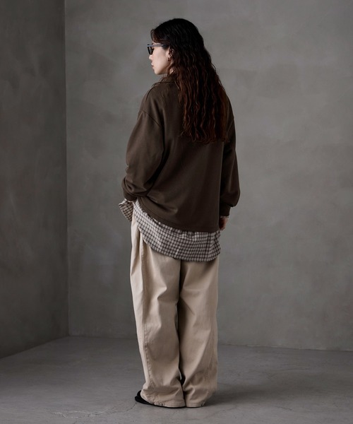 etoll.(エトル)の「ポロ襟ロゴスウェット(スウェット・レディース・グレー/ブラック/ブラウン/オートミール・FREE)」の21枚目の写真