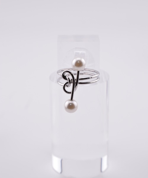 BROTHERHOOD（ブラザーフッド）の「【earyear】Knot Pearl Ring（リング・レディース・シルバー・FREE）」の2枚目の写真