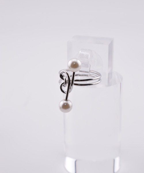 BROTHERHOOD（ブラザーフッド）の「【earyear】Knot Pearl Ring（リング・レディース・シルバー・FREE）」の3枚目の写真