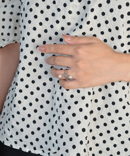 BROTHERHOOD（ブラザーフッド）の「【earyear】Knot Pearl Ring（リング・レディース・シルバー・FREE）」の6枚目の写真