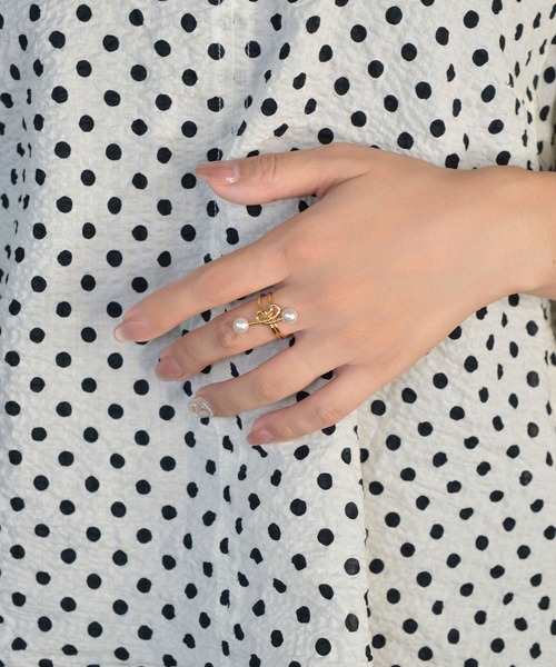 BROTHERHOOD（ブラザーフッド）の「【earyear】Knot Pearl Ring（リング・レディース・シルバー・FREE）」の11枚目の写真