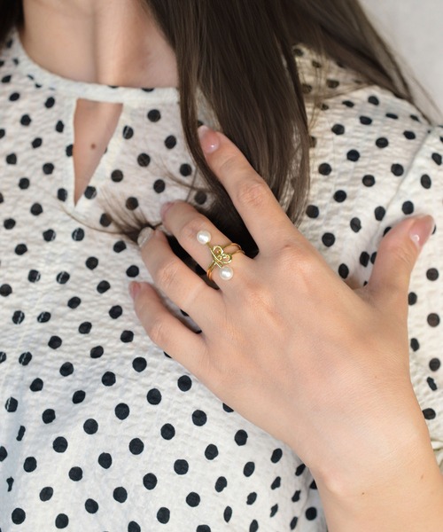 BROTHERHOOD（ブラザーフッド）の「【earyear】Knot Pearl Ring（リング・レディース・シルバー・FREE）」の13枚目の写真