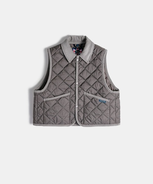 ラベンハム クロップド レイドン ジレ グレー 10 新品 キルティング ベスト Cropped Raydon Gilet Womens / クロップド レイドン ジレ ウィメンズ